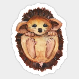 Watercolor - Baby hedgehog Sticker